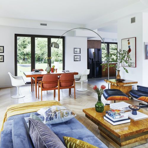 salon mid-century modern