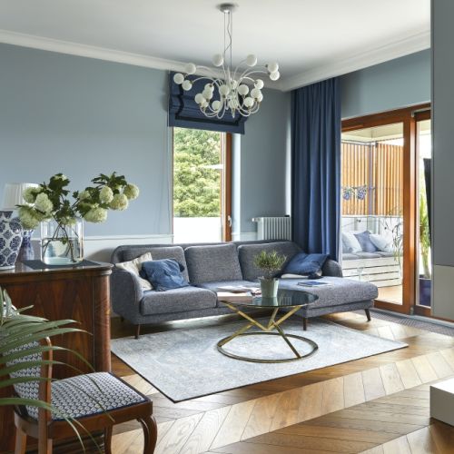 salon w stylu amerykańskim