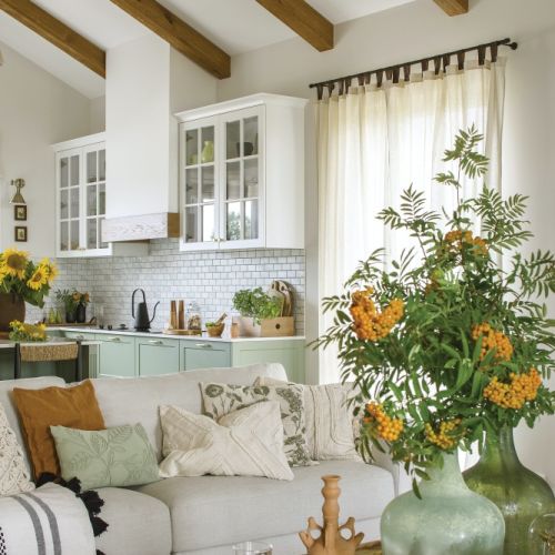 salon w stylu modern farmhouse