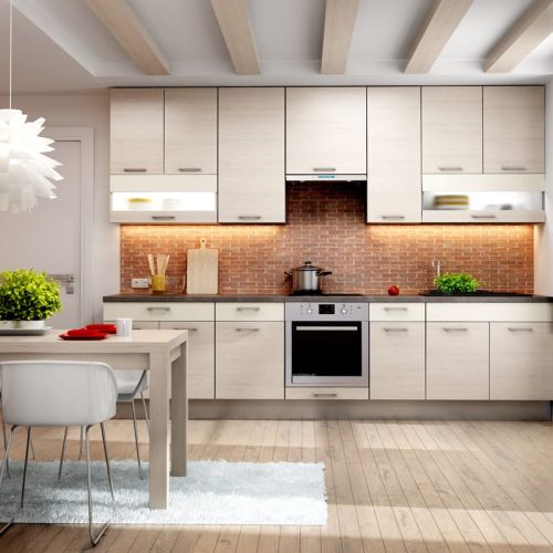 Ściana nad blatem w kuchni - 5 pomysłów na aranżację