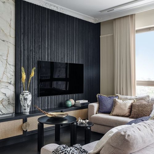 ściana w salonie pomysły