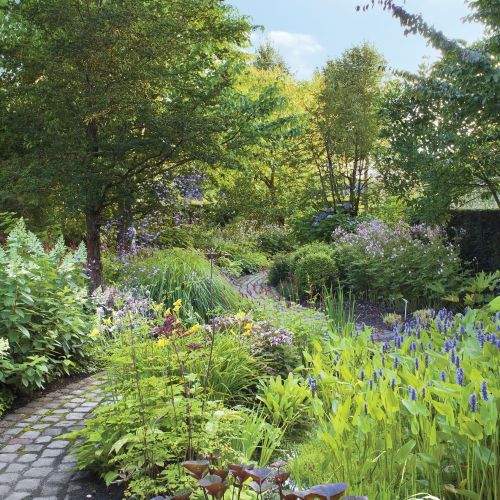Ogród w Holandii: trochę w cieniu, trochę w słońcu