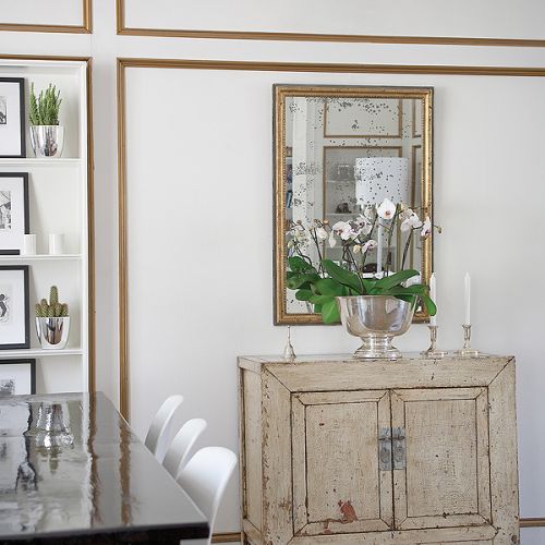 Ściany oprawione w ramki - niczym dzieła sztuki.