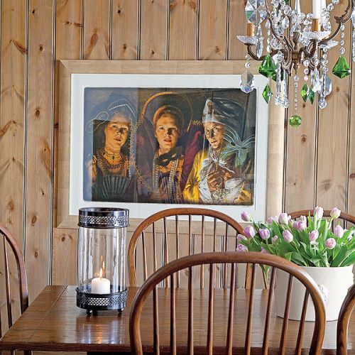 Skandynawski dom w ciepłym stylu prowansalskim