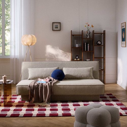 sofa rozkładana z miejscem do przechowywania