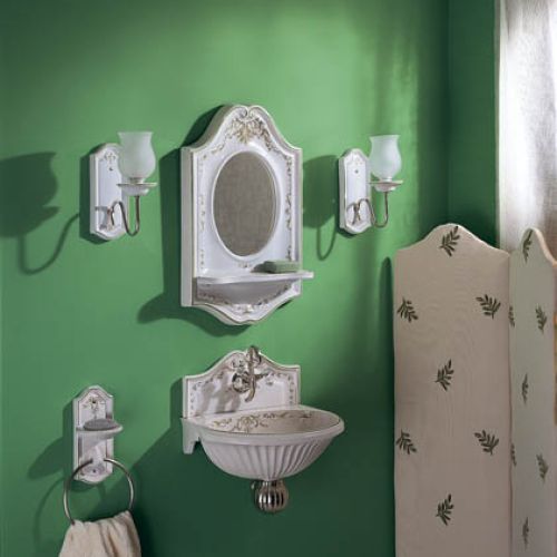 Sophie (HERBEAU) ze ścianką, od 4656 zł. Można też dokupić m.in. lustro, mydelniczkę z wieszakiem