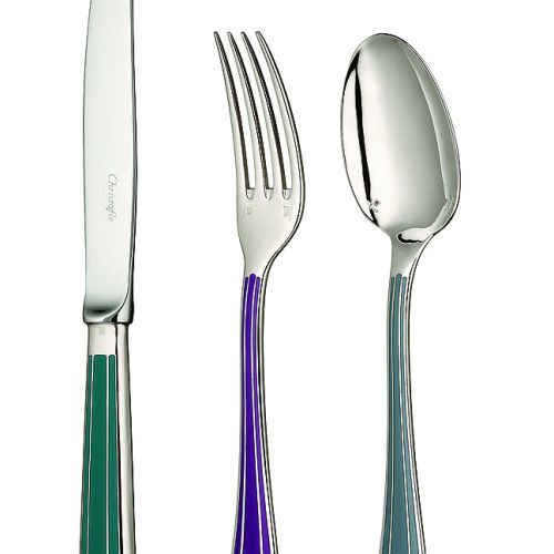 Srebrzony metal, emaliowany techniką cloisonné, za łyżkę Talisman, Christofle zapłacimy 1060 zł, GALERIANIUANS.PL