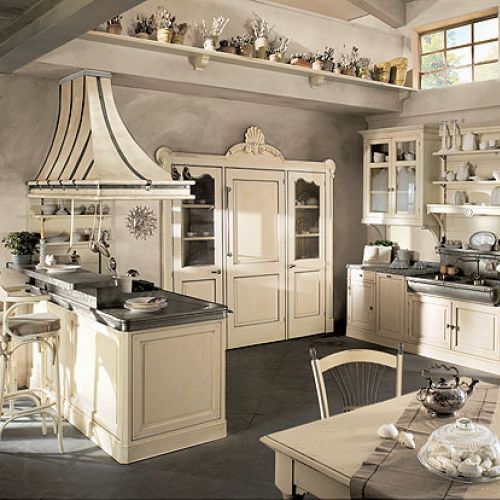 Stalowy, stylizowany zlewozmywak idealny do kuchni angielskiej. marchi group