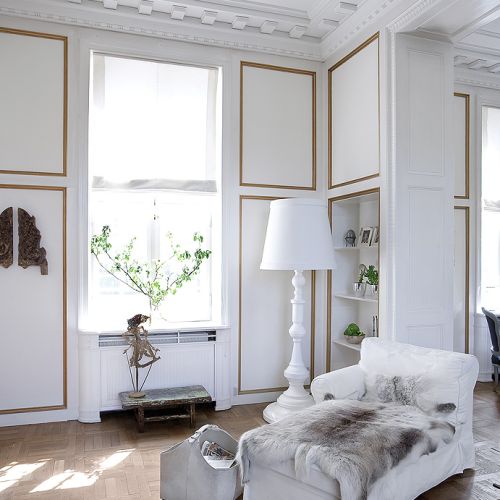 Pałacowe wnętrze po skandynawsku