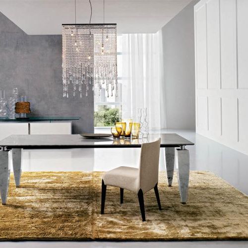 Stół Cervino z marmurowymi nogami. CATTELAN ITALIA