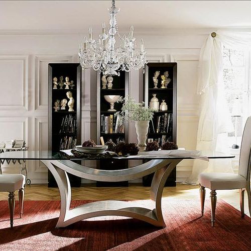 Stół Tzsar ze szklanym blatem może być srebrny postarzany lub złoty ręcznie polerowany i woskowany - cena od ok.