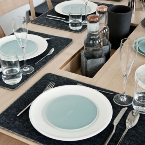 Zimowa aranżacja stołu