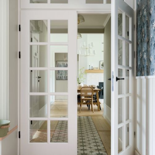 styl modern farmhouse aranżacja wejścia do domu