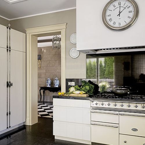 Stylizowana kuchnia do nowoczesnego wnętrza.