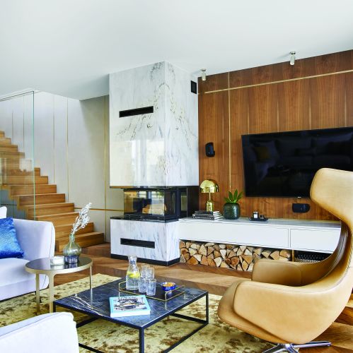 Ten stylowy i nowoczesny dom dla musiał być nie tylko piękny, ale też przestronny