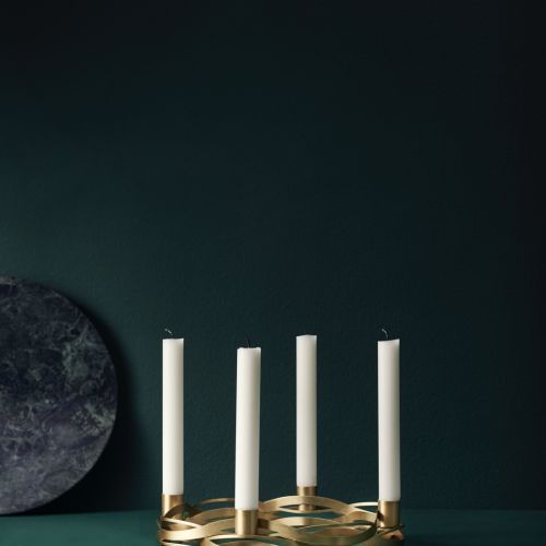 Świecznik mosiężny Stelton Tangle, Czerwona Maszyna