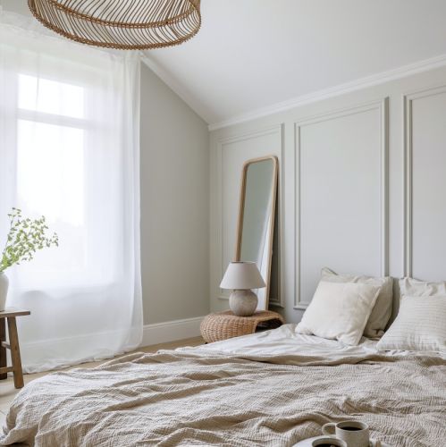 sypialnia jak w mieszkaniu w kamienicy