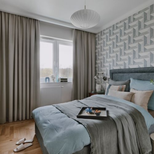 sypialnia pastelowy błękit