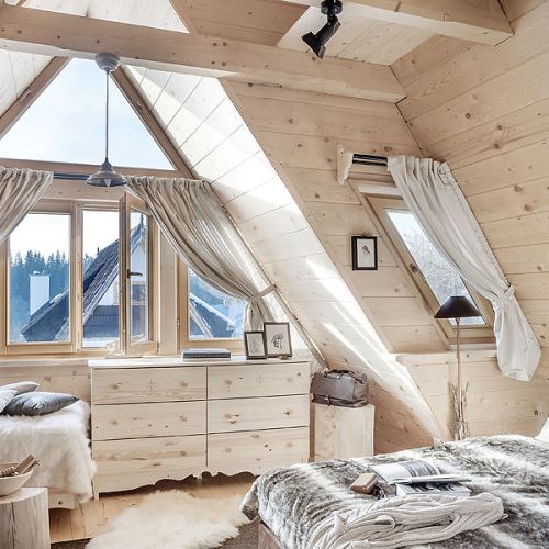 Sypialnie na piętrze. Górska willa: magia prawdziwego Podhala