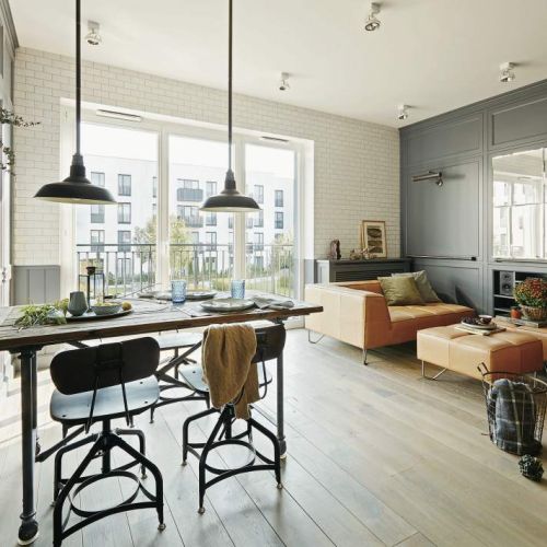 Przytulnie w szarościach i błękitach