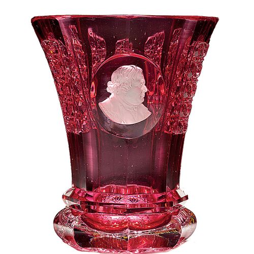 Szklanica z portretem Marcina Lutra, Czechy, 1840 r