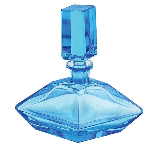 Szklany flakon z XX w., Czechosłowacja, Rempex.