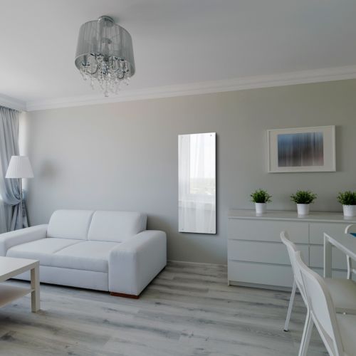 Szklany grzejnik dekoracyjny do pokoju i łazienki