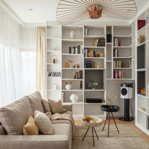 salon w eleganckim apartamencie