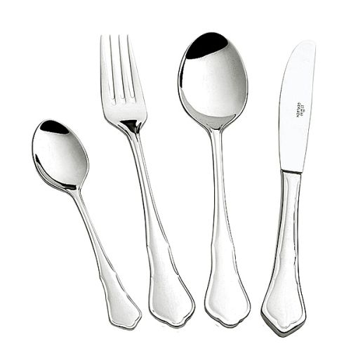 Sztućce z kolekcji Barok, za komplet dla 6 osób (24 sztuki) zapłacimy 380 zł, GERLACH