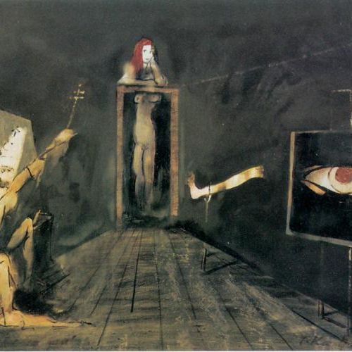 Tadeusz Kantor Projekt inscenizacji dla Teatru Cricot ,cw 20 000 zł, niesprzedany, REMPEX.