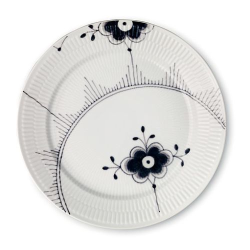 Talerz Black Fluted Mega. Porcelana Royal Copenhagen