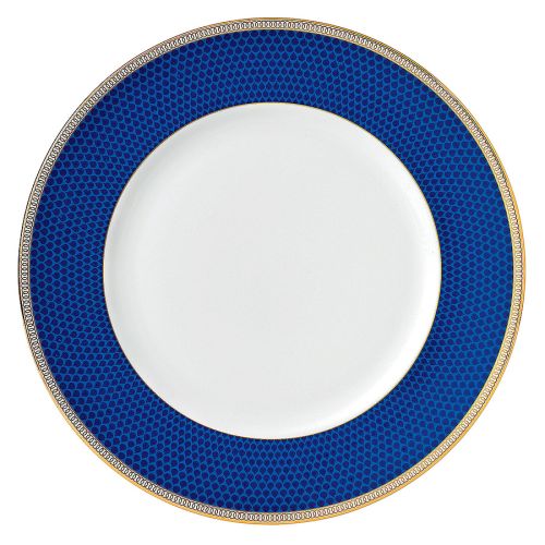 Talerz na stół z motywem ptaków – ręcznie malowana seria Volière, tu talerz obiadowy i waza, zestaw dla 12