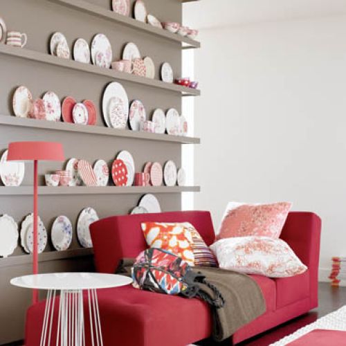 Talerze na ścianie - zupełnie inaczej niż w babcinym kredensie.