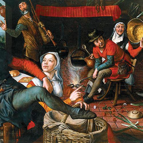 Taniec z jajkami , Pieter Aertsen, 1557 r.