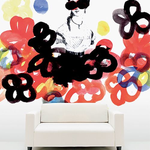 Tapeta Lady of easy, czyli Kobieta lekkich obyczajów.