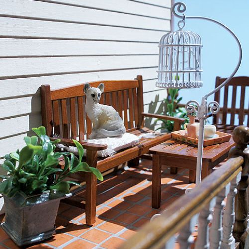 Taras i kot należą do Róży. W domku lalek