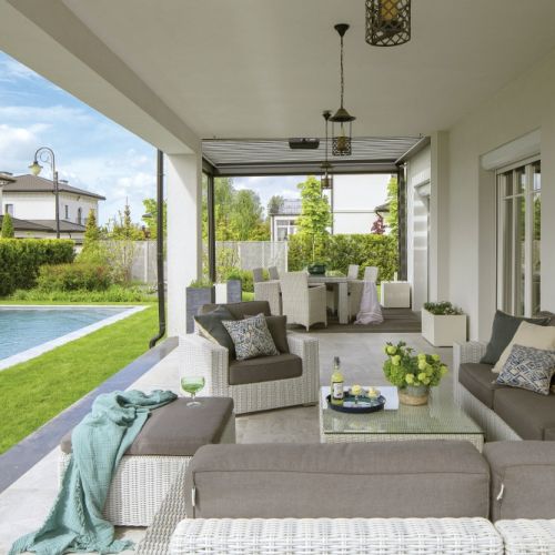 aranżacja tarasu w stylu śródziemnomorskim