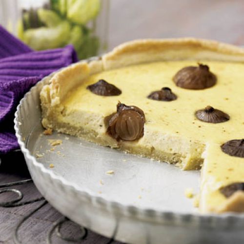 Tarta z szalotkami i chrzanem. Wegetariańska uczta