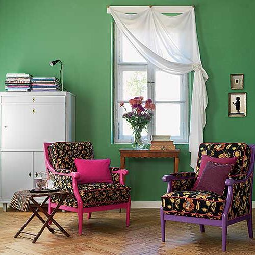 Te wzorzyste, miękkie tkaniny przypominają gobeliny, a jest to bawełna z domieszką poliestru. Cena - od 315 do 518