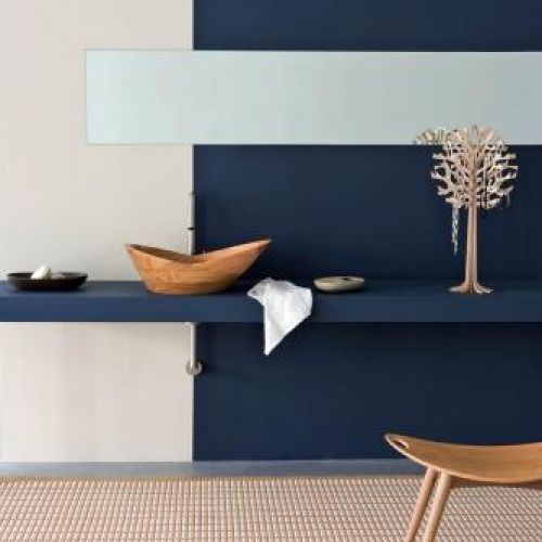 Tekowa umywalka Thalia firmy FRANCOCECCOTTI