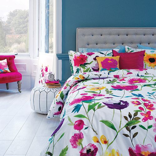 Tkanina Flower Field, 80 funtów/metr, szer. 137 cm, www.bluebellgray.com, BluebellgrAy