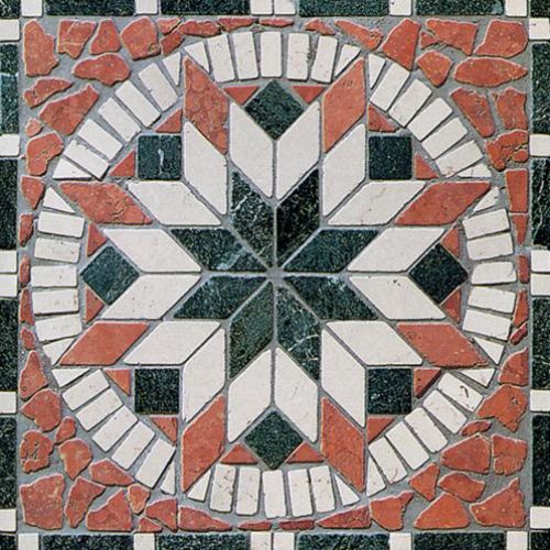 Trawertynowa mozaika Antic. RUSTICO. Kolorowy kamień