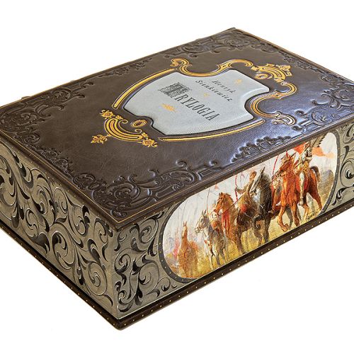 Trylogia , oprawa skórzana, złocona, Wydawnictwo Artystyczne Kurtiak i Ley