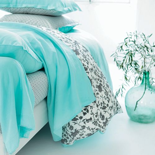 Turkusowa pościel Arpège 2 od CARRÉ BLANC Poznań