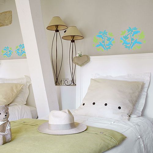 Dekoracyjny motyw w sypialni