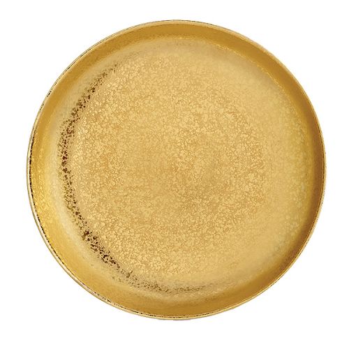 W modnym kolorze miedzi, talerz z kolekcji Fortuny Gold, 180 euro, na zamówienie, L’OBJET