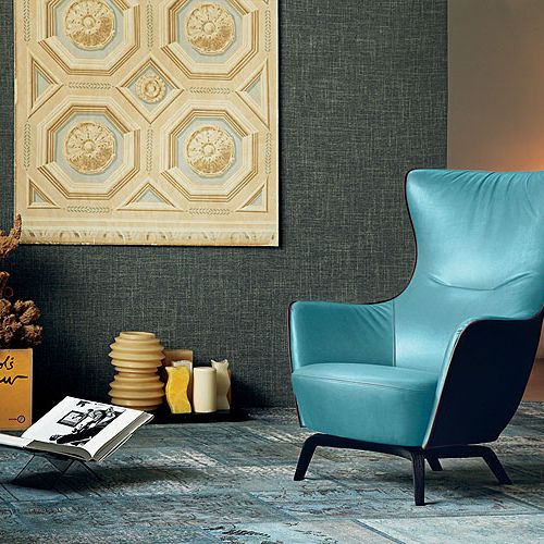 W odcieniu petroleum. POLTRONA FRAU