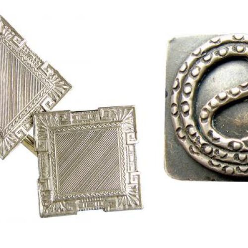 W stylu art déco, ok. 1925 r., WWW.JEWELRYEXPERT.COM Platerowe, 1 poł. XX w., cw 150 zł, DESA UNICUM