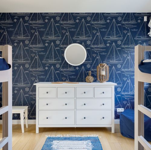 tapeta na ścianę styl marynistyczny
