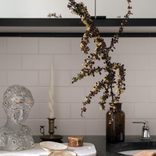 dodatki do biało-czarnej łazienki